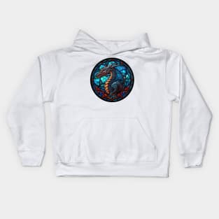 Stained Glass Dragon #9 Kids Hoodie